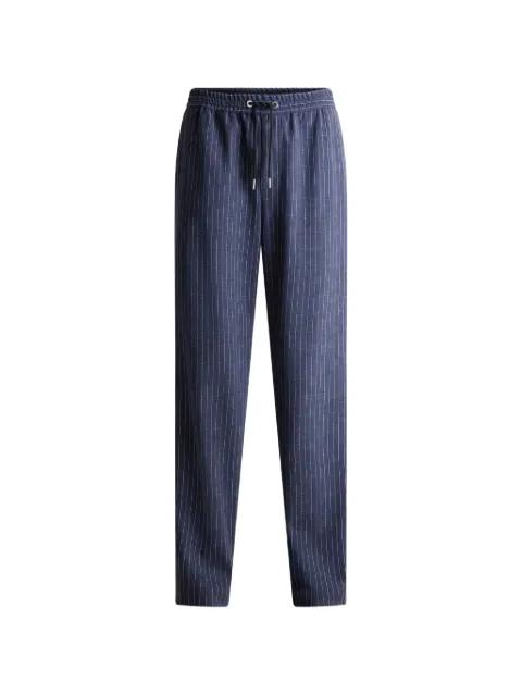 Nobrel pinstripe drawstring trousers by FUSALP