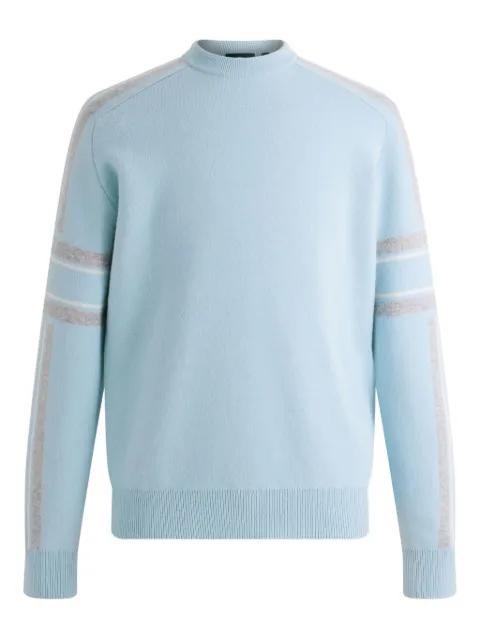 Spectavia contrast-stripe jacquard sweater by FUSALP