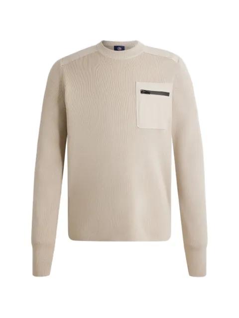 Tevan chest-pocket wool sweater by FUSALP