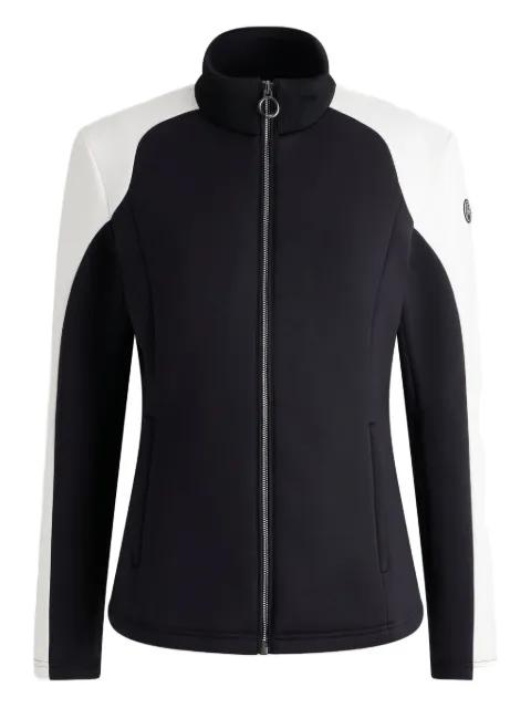 colour-block ribbed-collar ski jacket by FUSALP