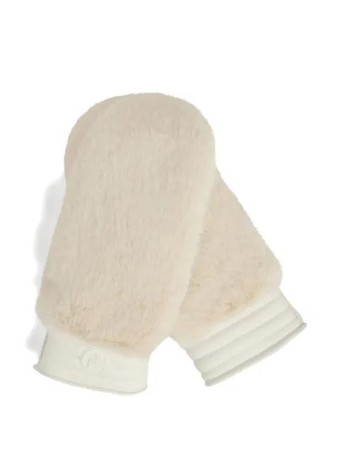 faux-fur ski gloves by FUSALP