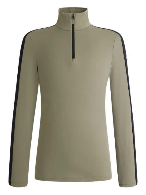 high-neck panelled T-shirt by FUSALP