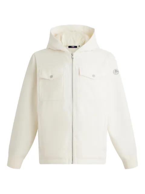 hoodied flap-pocket jacket by FUSALP