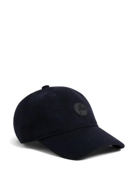 logo-patch wool cap by FUSALP