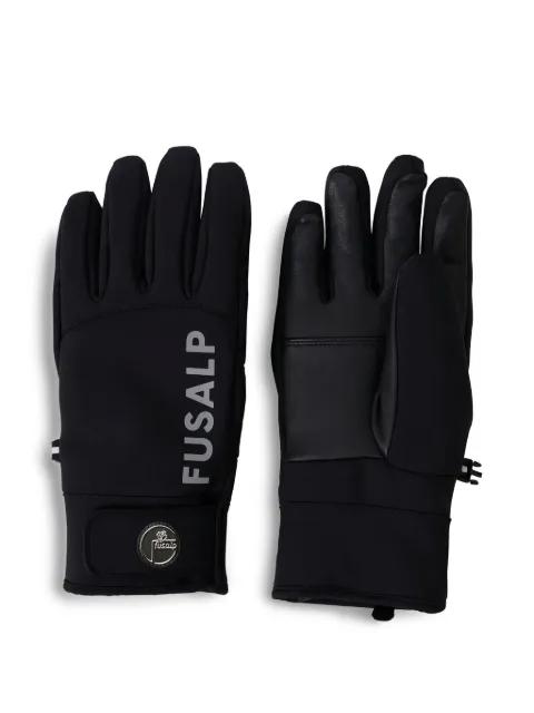 logo-print gloves by FUSALP
