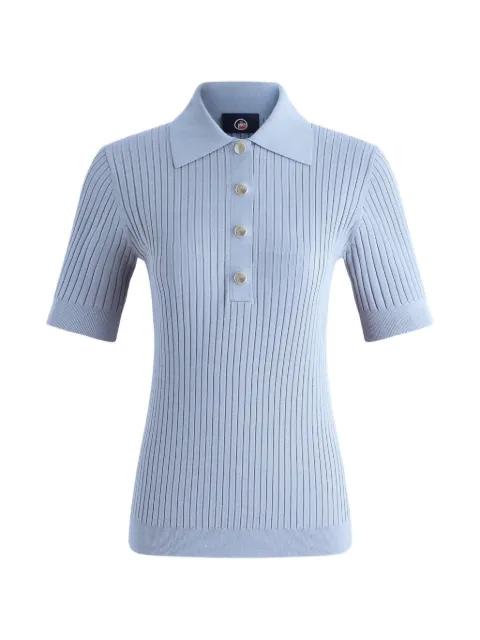 ribbed buttoned polo shirt by FUSALP
