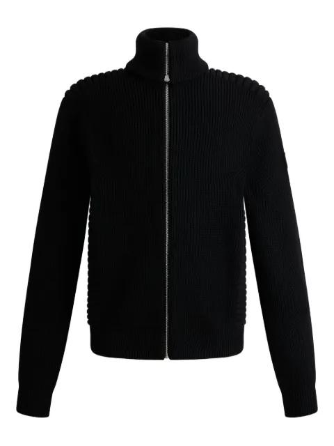 ribbed ottoman-panel sweater by FUSALP