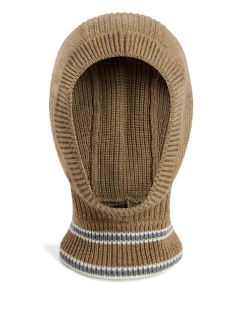 ribbed wool balaclava by FUSALP