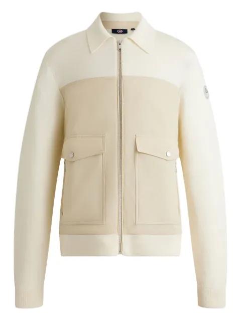 wool panelled jacket by FUSALP