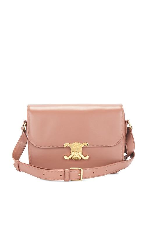 FWRD Renew Celine Classique Triomphe Shoulder Bag in Pink by FWRD RENEW