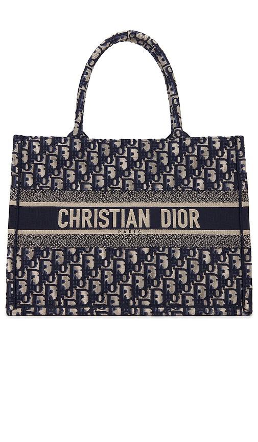 FWRD Renew Dior Book Tote Bag in Navy by FWRD RENEW
