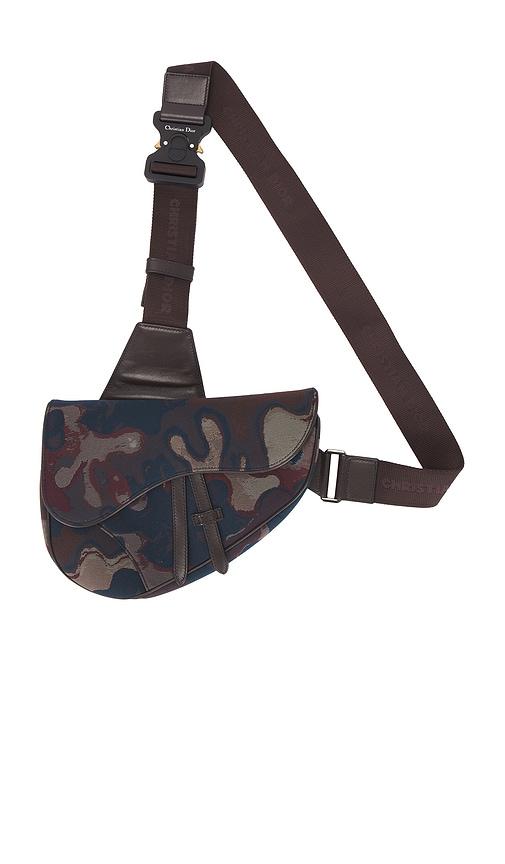 FWRD Renew Dior Camouflage Saddle Bag in Green by FWRD RENEW