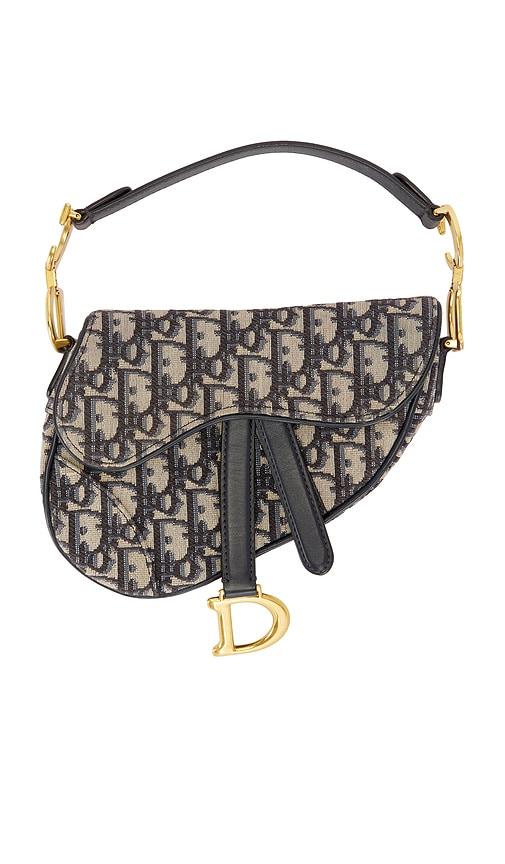 FWRD Renew Dior Oblique Trotter Saddle Bag in Blue by FWRD RENEW