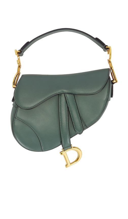 FWRD Renew Dior Saddle Bag in Green by FWRD RENEW