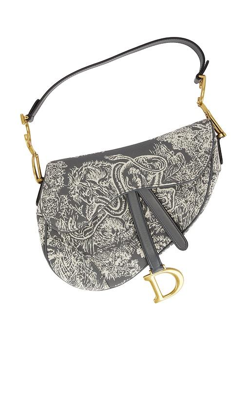 FWRD Renew Dior Saddle Bag in Grey by FWRD RENEW