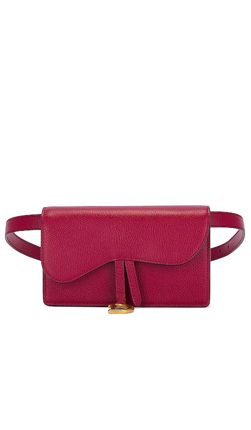 FWRD Renew Dior Saddle Belt Bag in Red by FWRD RENEW