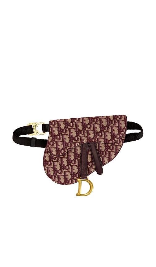 FWRD Renew Dior Saddle Belt Bag in Red by FWRD RENEW