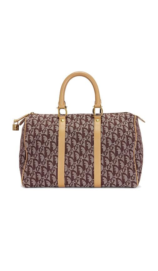 FWRD Renew Dior Trotter Boston Bag in Brown by FWRD RENEW
