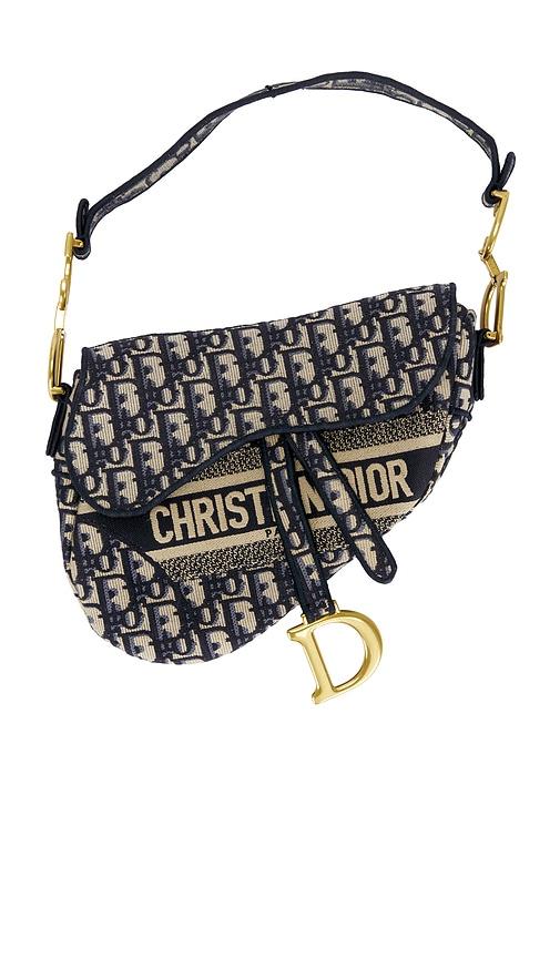 FWRD Renew Dior Trotter Oblique Saddle Bag in Blue by FWRD RENEW
