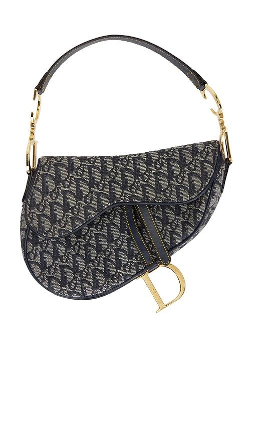 FWRD Renew Dior Trotter Oblique Saddle Bag in Blue by FWRD RENEW