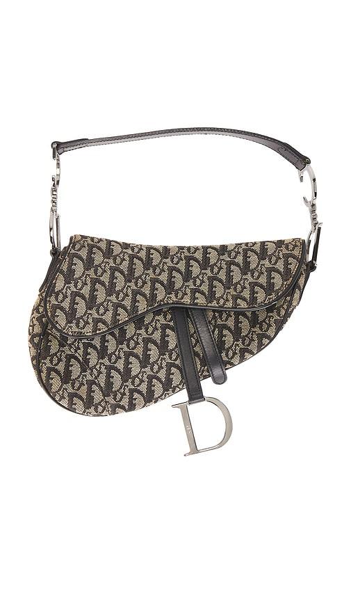 FWRD Renew Dior Trotter Oblique Saddle Bag in Navy by FWRD RENEW