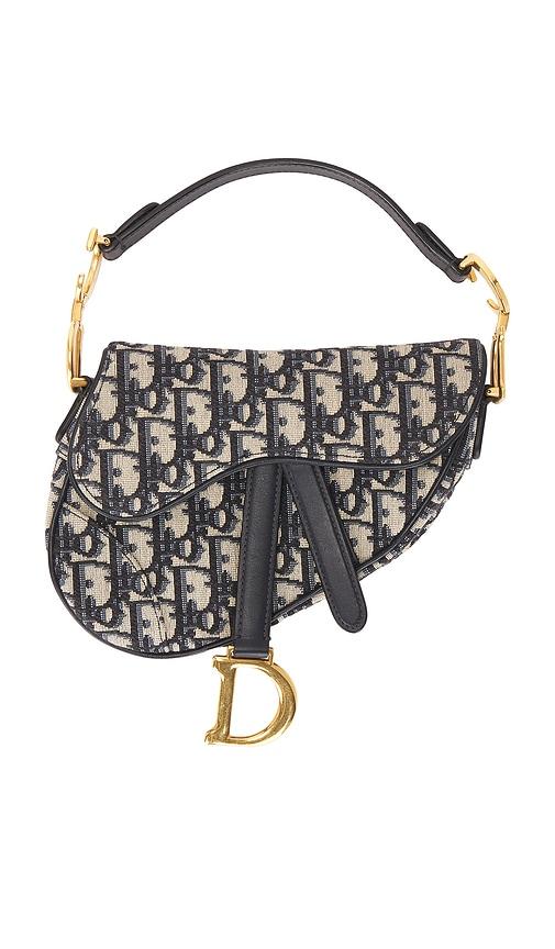 FWRD Renew Dior Trotter Oblique Saddle Bag in Navy by FWRD RENEW