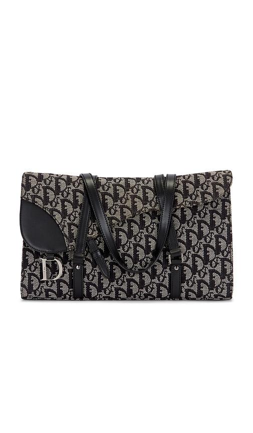 FWRD Renew Dior Trotter Saddle Handbag in Blue by FWRD RENEW