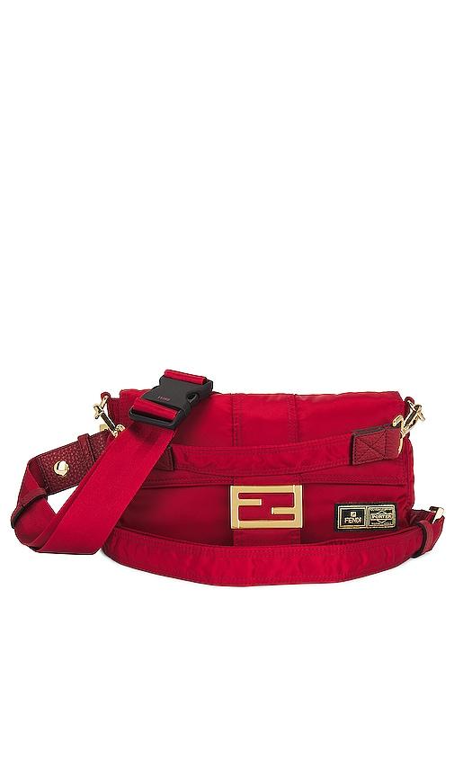 FWRD Renew Fendi X Porter Baguette Shoulder Bag in Red by FWRD RENEW