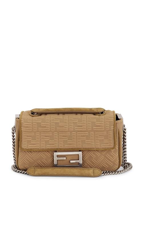 FWRD Renew Fendi X SKIMS Midi Chain Baguette Shoulder Bag in Beige by FWRD RENEW
