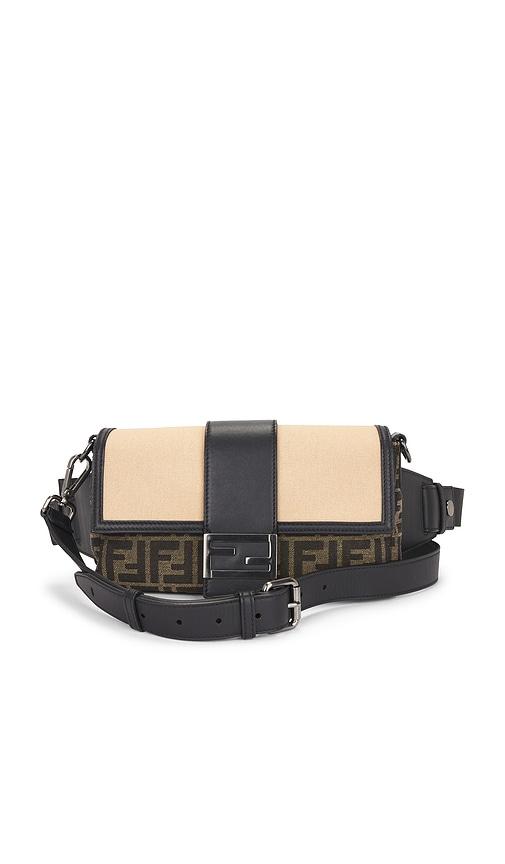 FWRD Renew Fendi Zucca Baguette Convertible Belt Bag in Brown by FWRD RENEW