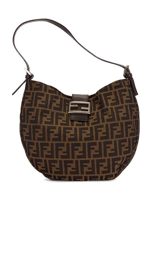 FWRD Renew Fendi Zucca Hobo Bag in Brown by FWRD RENEW
