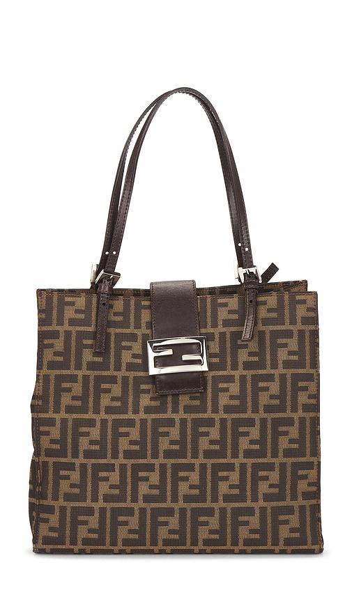 FWRD Renew Fendi Zucca Tote Bag in Brown by FWRD RENEW