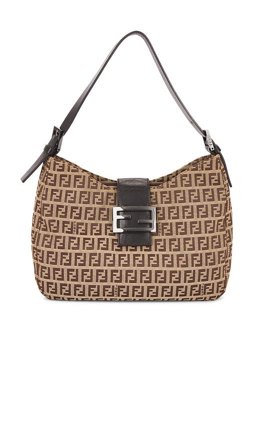 FWRD Renew Fendi Zucchino Hobo Bag in Beige by FWRD RENEW