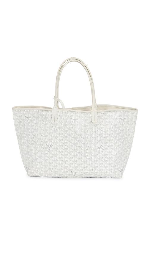 FWRD Renew Goyard Saint Louis PM Tote Bag in White by FWRD RENEW