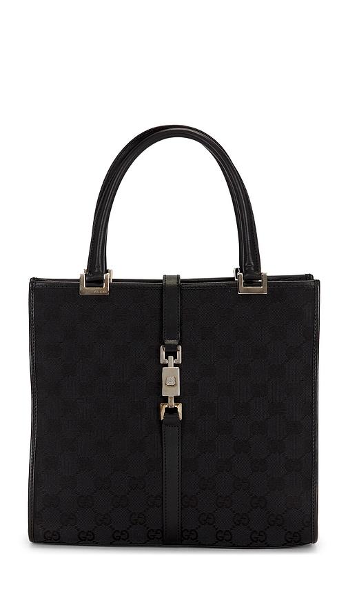 FWRD Renew Gucci Bardot Tote Bag in Black by FWRD RENEW