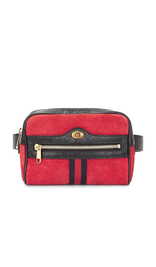 FWRD Renew Gucci Belt Bag in Red by FWRD RENEW