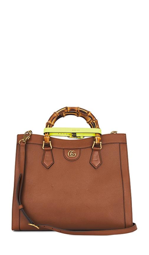 FWRD Renew Gucci Diana Handbag in Brown by FWRD RENEW