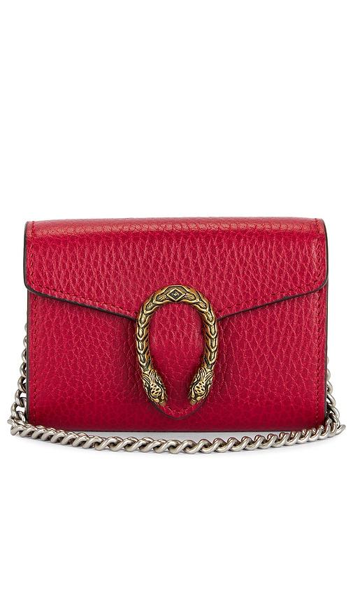 FWRD Renew Gucci Dionysus Wallet On Chain in Red by FWRD RENEW