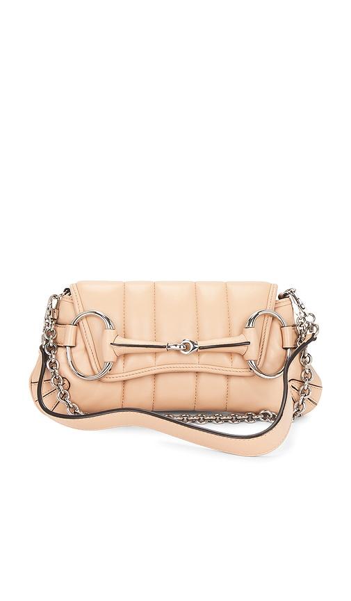 FWRD Renew Gucci Horsebit Clutch in Beige by FWRD RENEW