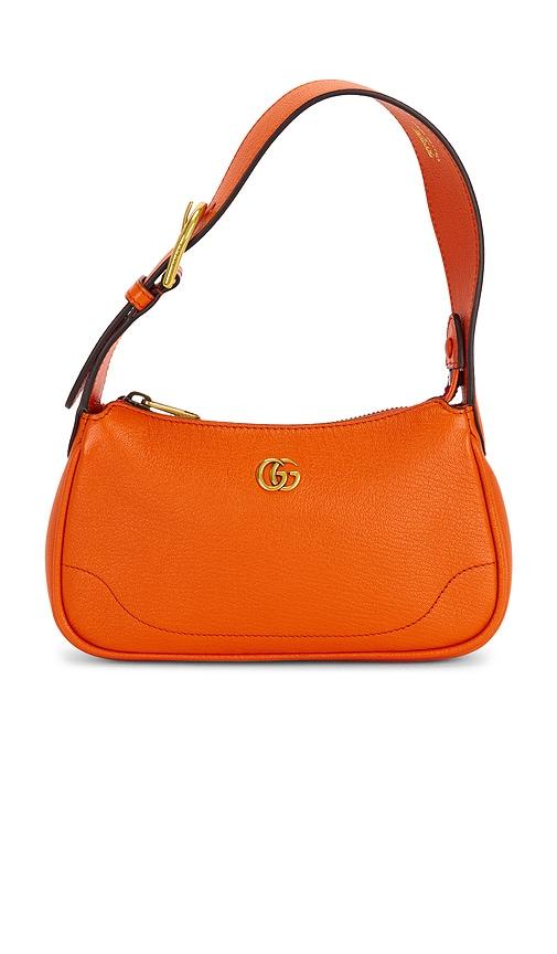 FWRD Renew Gucci Mini Aphrodite Shoulder Bag in Orange by FWRD RENEW
