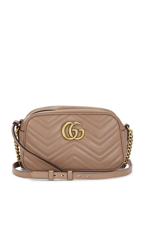 FWRD Renew Gucci Mini GG Marmont Shoulder Bag in Pink by FWRD RENEW