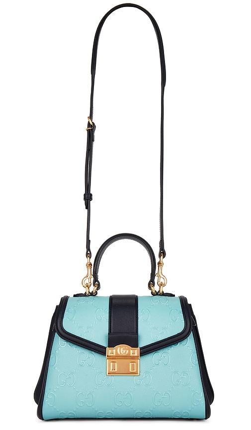 FWRD Renew Gucci Padlock Handbag in Teal by FWRD RENEW