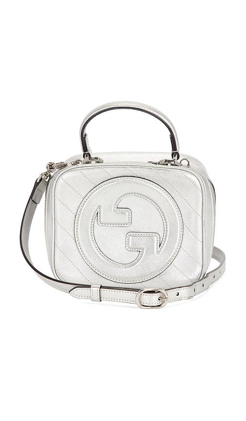 FWRD Renew Gucci Sakai Be Green Blondie Handbag in Metallic Silver by FWRD RENEW