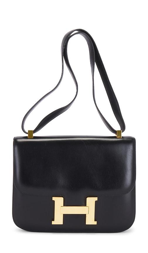FWRD Renew Hermes 1976 Box Constance 23 Shoulder Bag in Black by FWRD RENEW