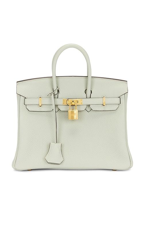 FWRD Renew Hermes Clemence Birkin 25 Handbag in Mint by FWRD RENEW
