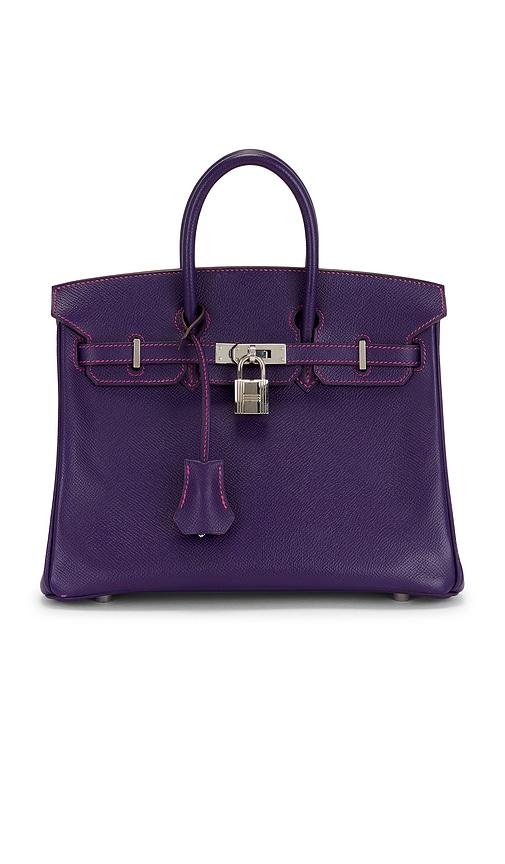 FWRD Renew Hermes Epsom Birkin 25 Handbag in Blue by FWRD RENEW