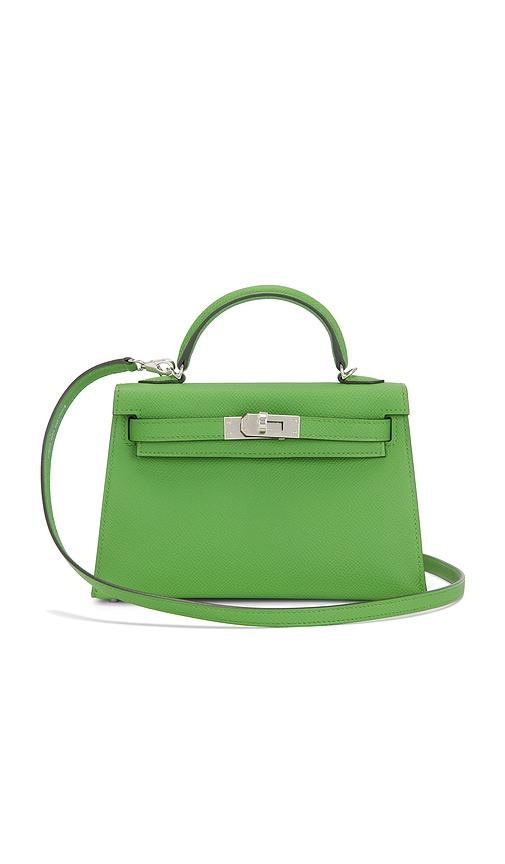 FWRD Renew Hermes Epsom Kelly 20 Handbag in Green by FWRD RENEW