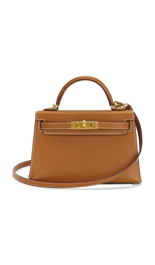 FWRD Renew Hermes Epsom Kelly 20 Sellier Handbag in Brown by FWRD RENEW