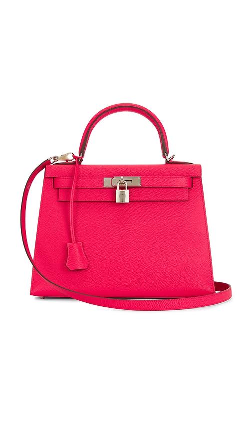 FWRD Renew Hermes Epsom Kelly 25 Handbag in Pink by FWRD RENEW