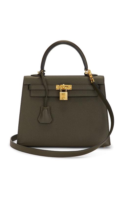 FWRD Renew Hermes Epsom Kelly 25 Sellier Handbag in Green by FWRD RENEW
